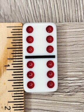 6:6 Replacement Domino Large Dot Shiny Color 1½ X ¾ X ¼ Dominoes